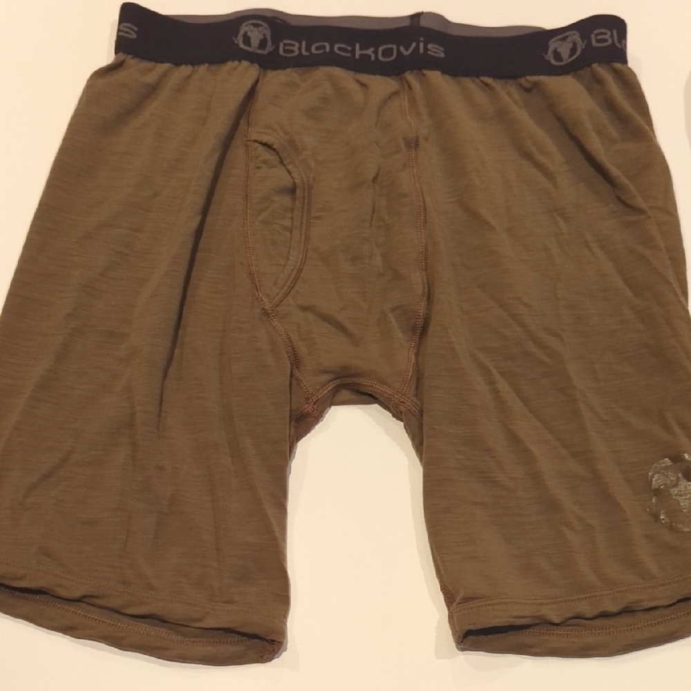 Blackovis Men's  Boxer Briefs Merino Wool Medium Long Hunting Outdoors